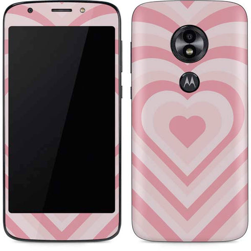 Pink Heart Pattern Moto E5 Play Skin